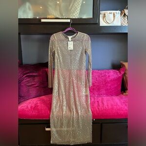 H&M Mesh Sequin Dress
